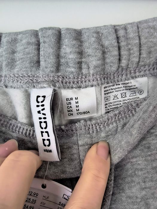 Szerokie spodnie dresowe h&m nowe z metką