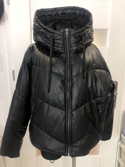 Puchowa zimowa kurtka Zara roz L oversize