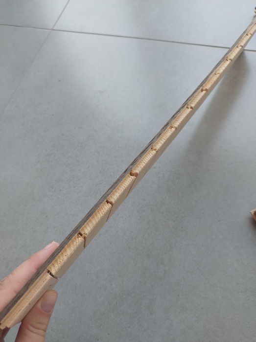 Dąb wędzony parkiet warstwowy lakierowany klasa Natur 11x70x490mm