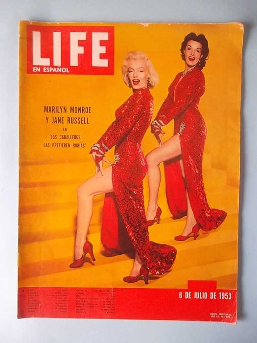 4 revistas antigas (1953 / 1962) com Marylin Monroe.