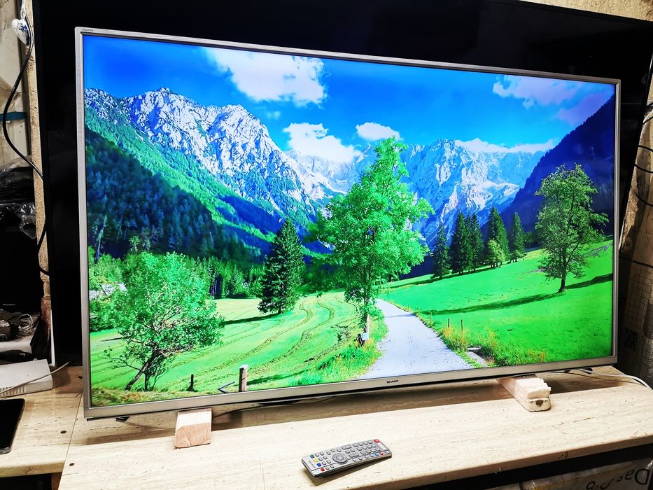 55" Sharp 4k  smart tv youtube wifi led telewizor dvbt2