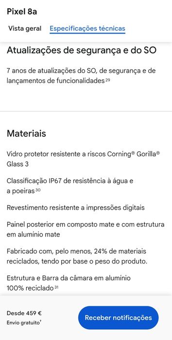 Google Pixel 8a 5G com Inteligência Artificial Super Potente