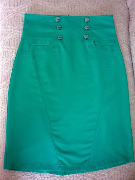 Zielona spódnica wysoki stan M