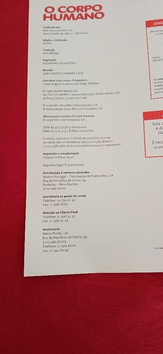 Fascículos de O Corpo Humano de 2003