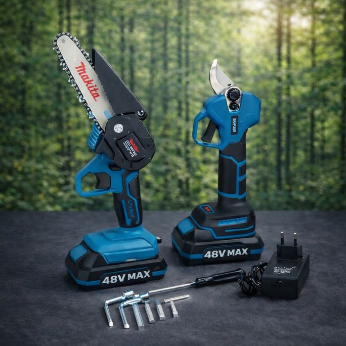 ОРИГІНАЛ‼️Електропилка + сікатор Makita | 2 АКУМУЛЯТОРА 48v | ДЛЯ САДУ