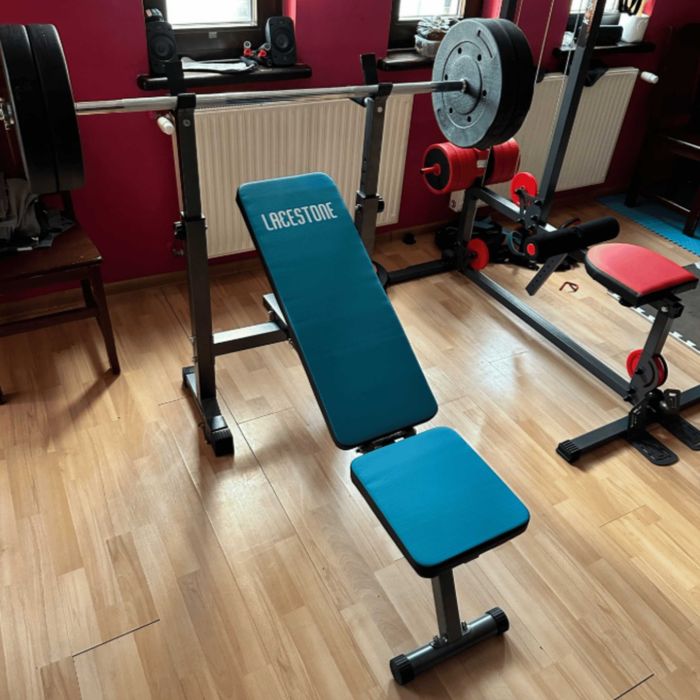 Ławka Treningowa Regulowana Do Ćwiczeń Składana Ławeczka Prosta 230 kg