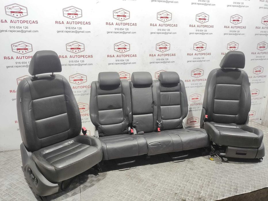 Conjunto Bancos Pele Elétricos VW Volkswagen Tiguan 5N MK1 2007 a 2016 Original