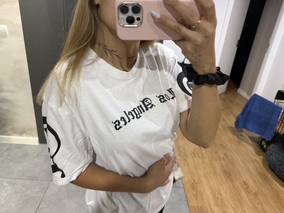 Biały t-shirt Los Angeles Primark