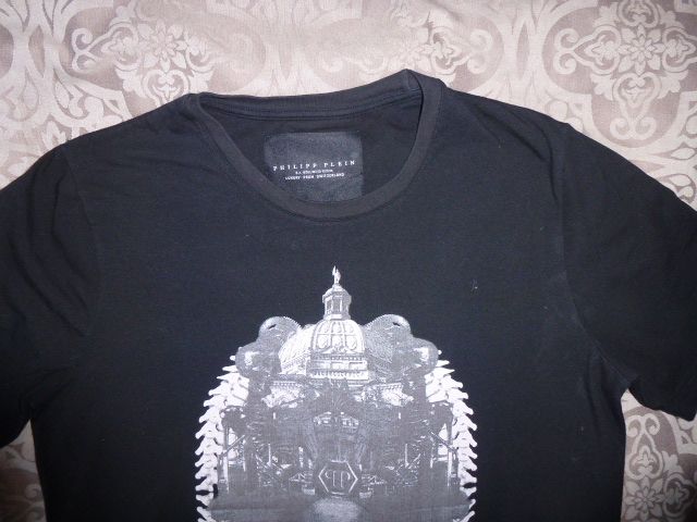 PHILIPP PLEIN podkoszulek ,T-Shirt M/L oryginalny nowy czarny męski