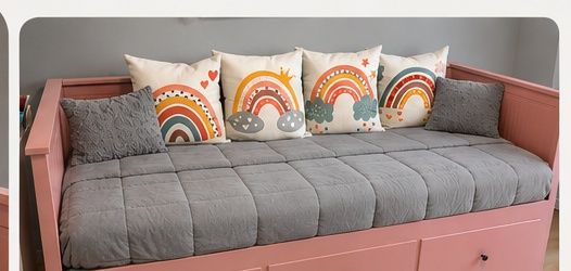Cama individual extensível com 3 gavetas – Converte em cama de casal (1,60 m)