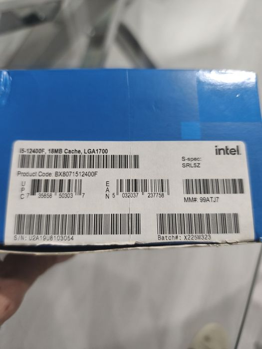 CPU I5 12h 12400f