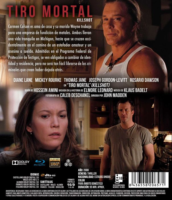 Tiro Mortal/Killshot - Alvo a Abater (Blu-Ray)-Legendado em Brasileiro