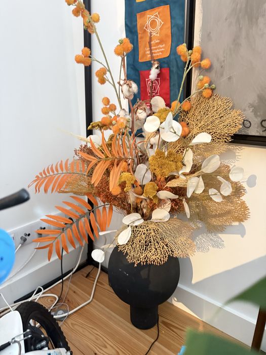 Arranjo Flores Artificiais Plastico Premium Grande Formato Decoração Interior