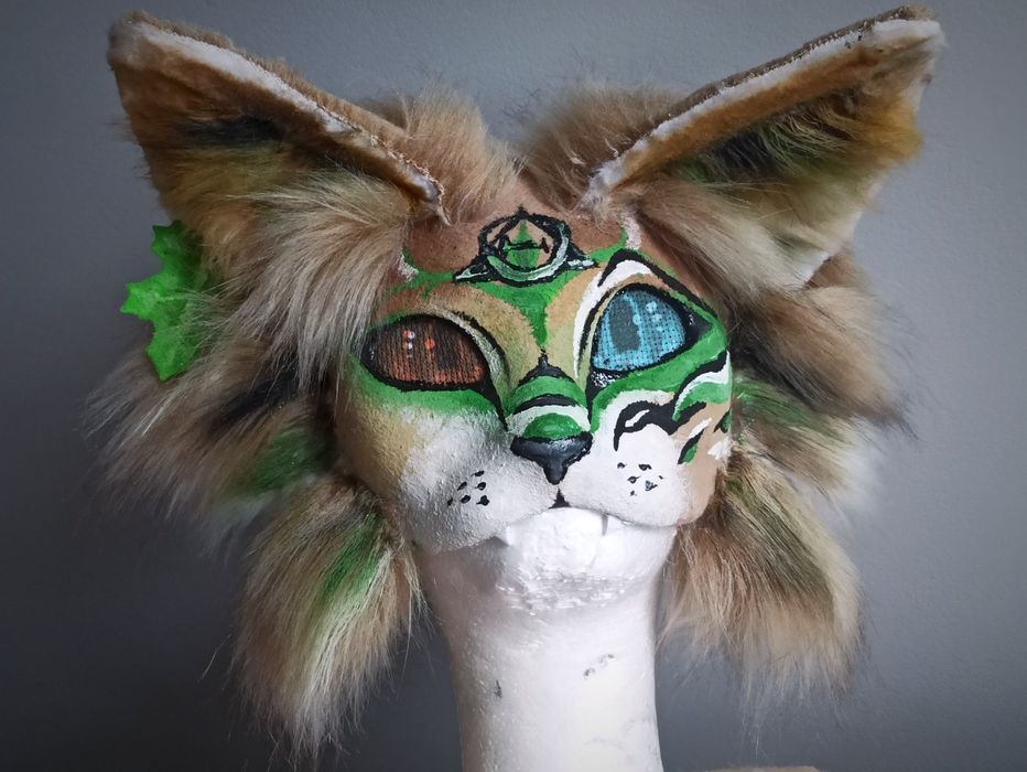 Maska kota therian cat mask
