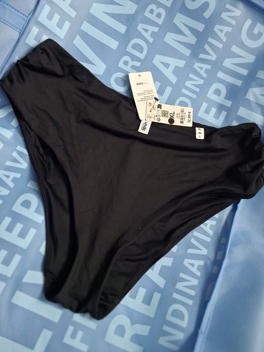 Новий чорний купальник Undiz (Верх 90D + Низ XL з високою талією), з бірками