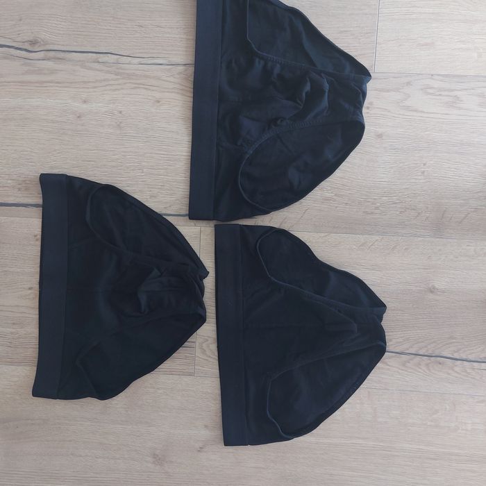 Majtki slipy r.M czarne 3 pary h&m  bdb jak nowe