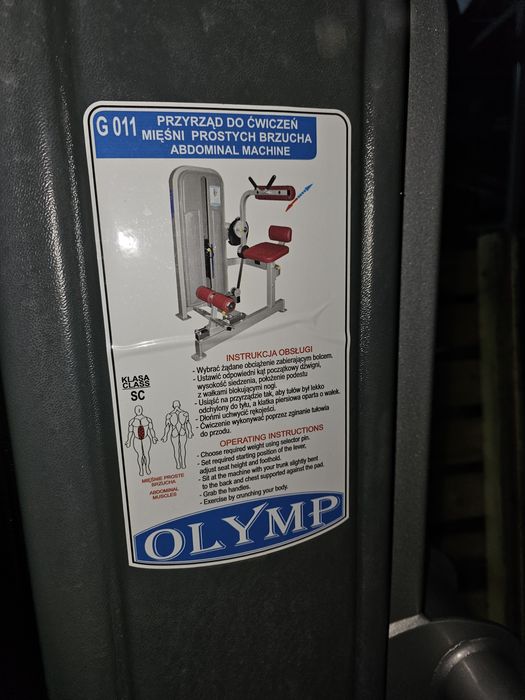 Olymp  Do Ćwiczeń Mięśni Prostych Brzucha G011 hes sewim technogym