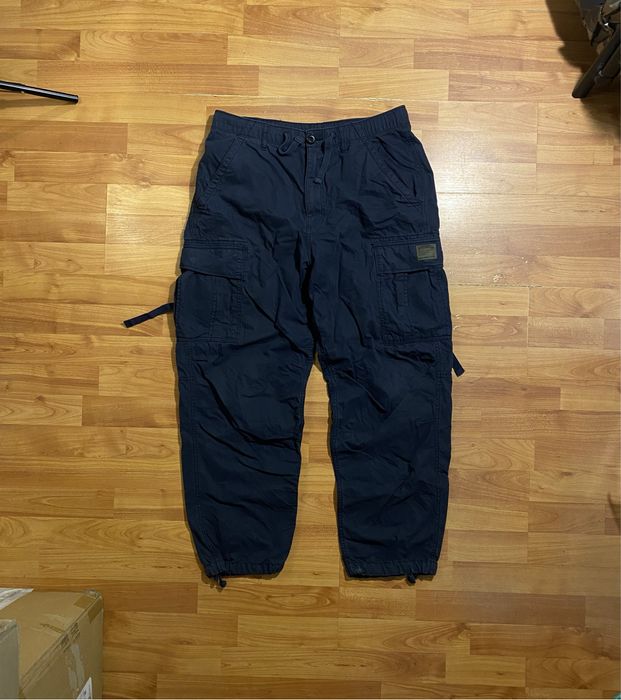 (M) Штаны карго на утяжках SUPERDRY zara штани cargo pants