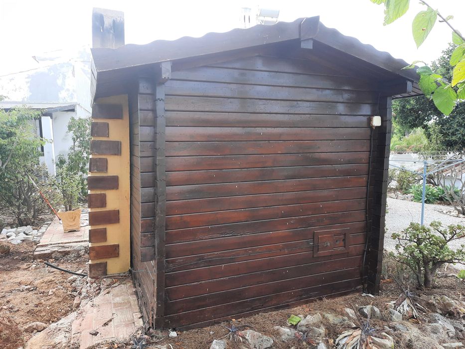 Sauna "Knüllwald Helo" de Alemanha, 2m x 2m, com forno