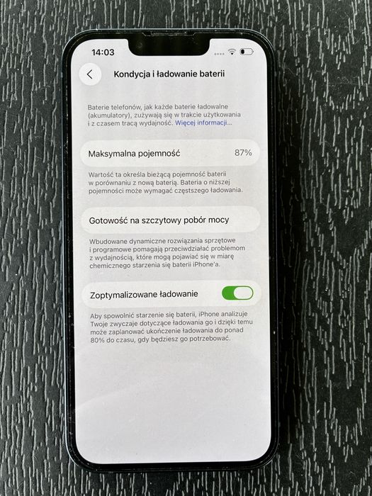 Iphone 14 128 gb 87 % kondycja