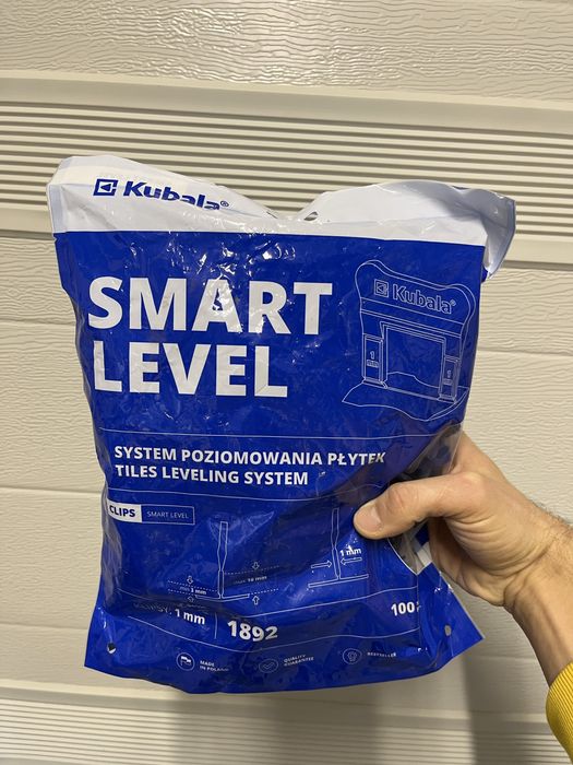 Klipsy do układania płytek 1 mm Smart Level 100 szt. Kubala
