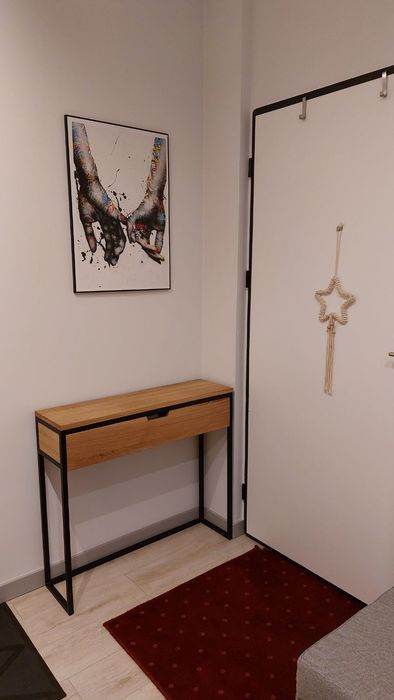 Dębowa konsola, konsola loft z szufladą, toaletka, szafka loft