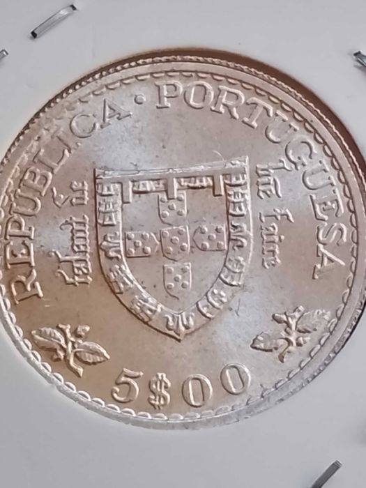 Moeda de 5 escudos de 1960-Infante D. Henrique, em prata