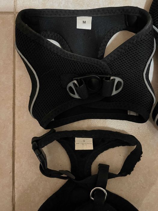 4 Szelki dla Psa XL, M, S, 2 Smycze, 5 Obroży i Regulowany Kaganiec