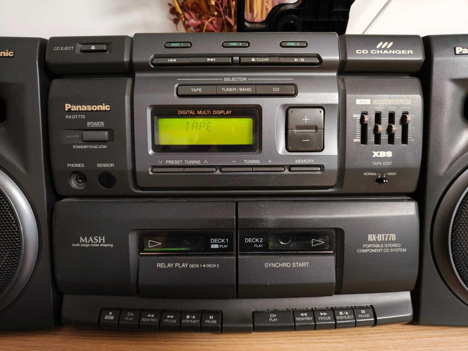 Panasonic RX-DT770 | 100% sprawny | CD + 2x kaseta + FM | Bardzo dobry stan