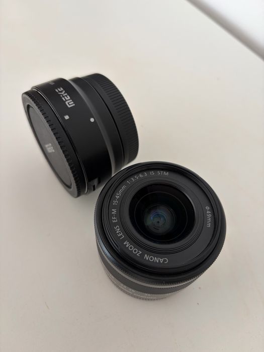 Canon M50 + lente 15-45mm + Acessorios