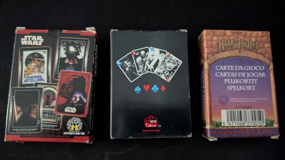 Baralho cartas Star Wars / Sin City / Harry Potter