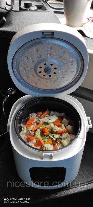 Мультиварка, рисоварка автомобильная 2л 12/24в для дальнобойщика
