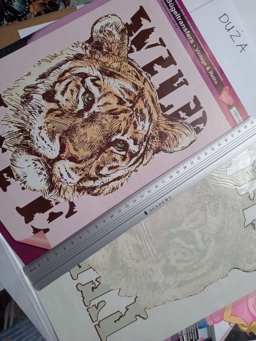 Prasowanka aplikacja na ubrania pantera leopard tygrys