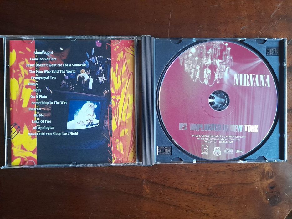 CD Nirvana " Unplugged in New York " de 1994