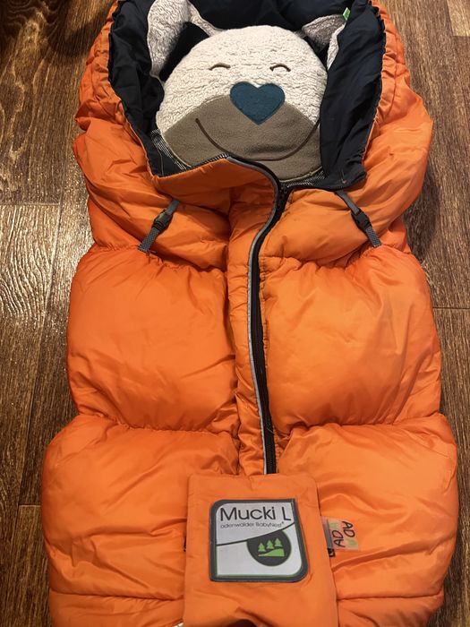 Великий  зимовий чохол конверт в санки коляску Mucki L