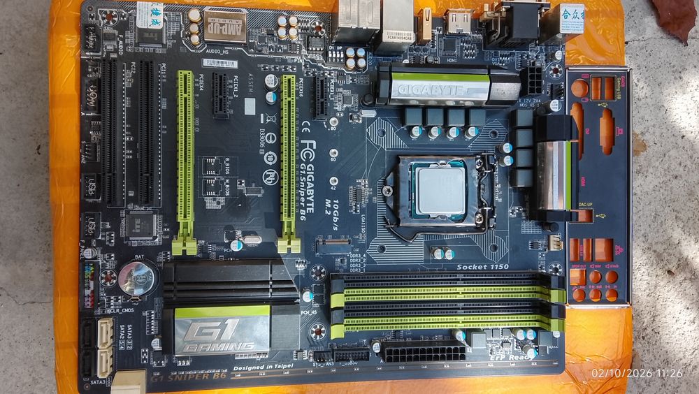 Motherboard G1.SniperB86 + processador i5 4690K