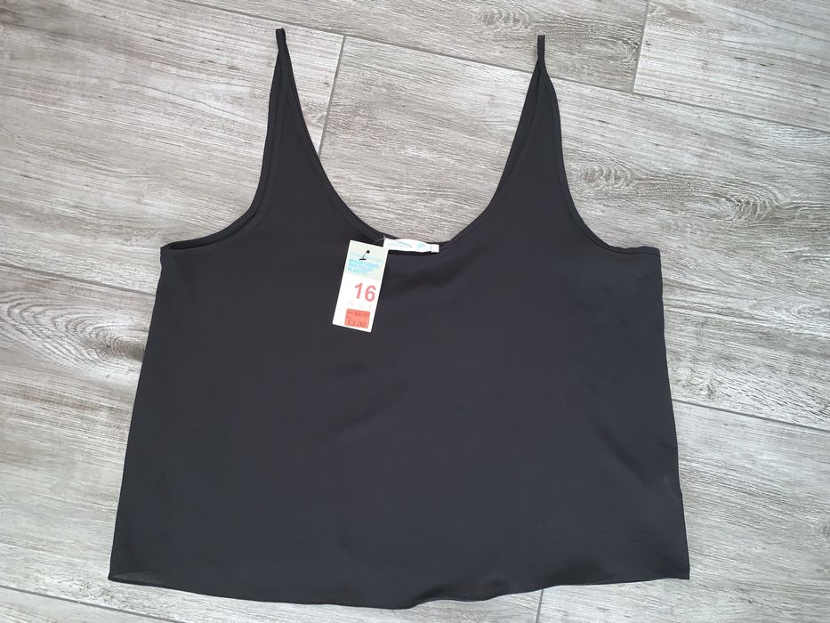 Top czarny krotki nowy XXL Primark