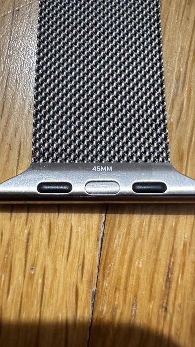 Bracelete Apple Watch Loop Milanesa Original (Prata) 45mm