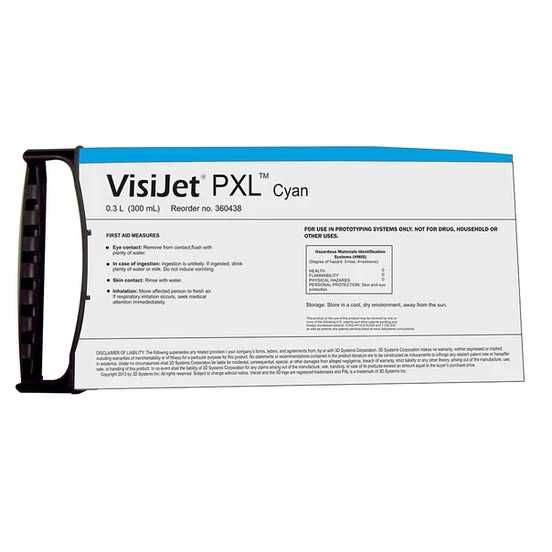 3D Systems VisiJet PXL Cyan Cartridge
