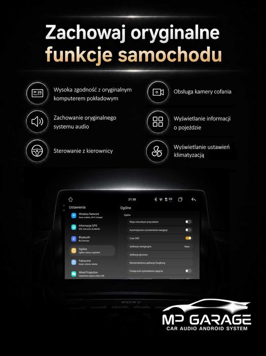 FORD KUGA II /C-MAX II  Nawigacja Android_14 4G CarPlay/AA Qled Montaż Gwarancja