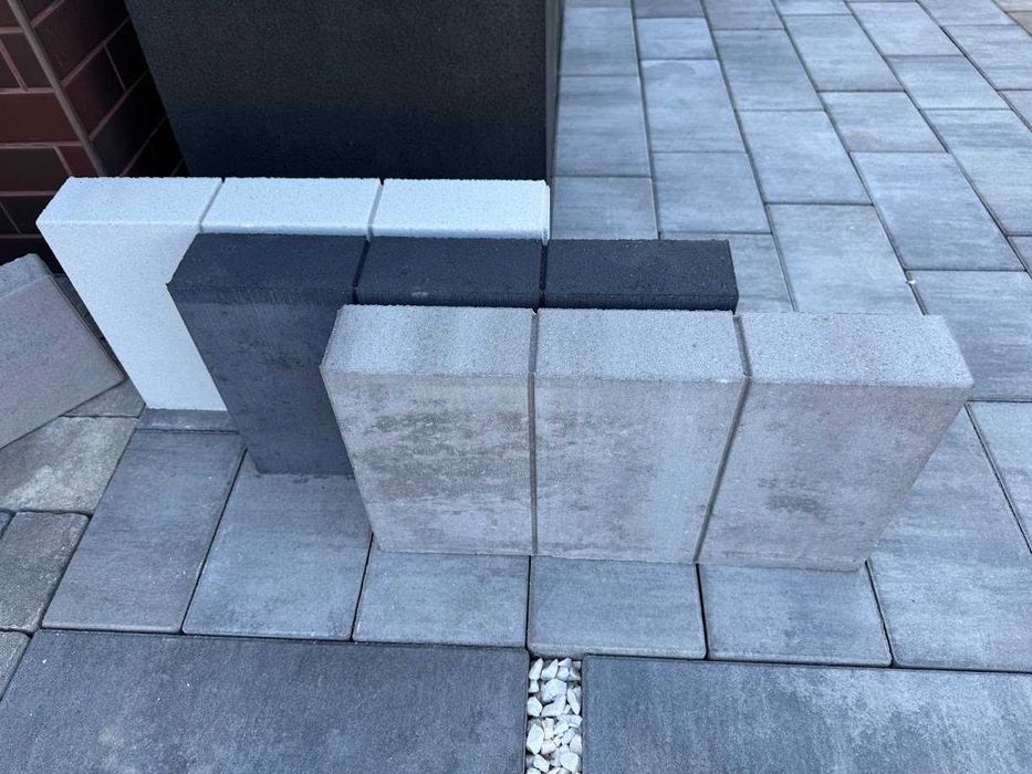 Obrzeże palisadowe Royal ozdobne trio treo 8x28x50cm betonowe KOST-BET