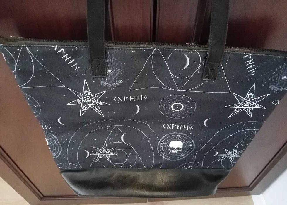 Spin Doctor - Torba Shopping Bag, nowa, unikat (wzór kozmos/czaszki)