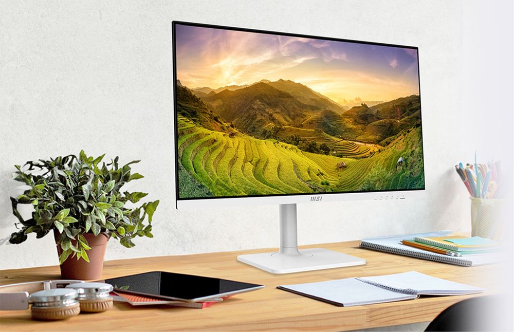 Монитор  белый Монітор 27" MSI Modern MD272QXPW