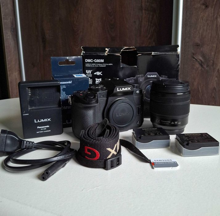 Panasonic Lumix G80 + 12–60mm + akcesoria