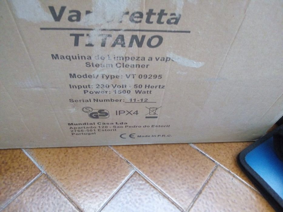 Vaporeta titano 1500 WATTS c acessorios novo!!!