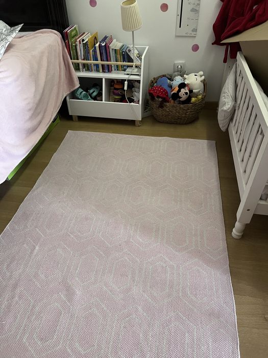 Tapete criança 120x180 rosa