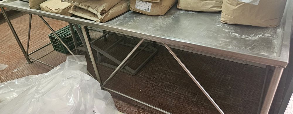 Esparate/bancada inox