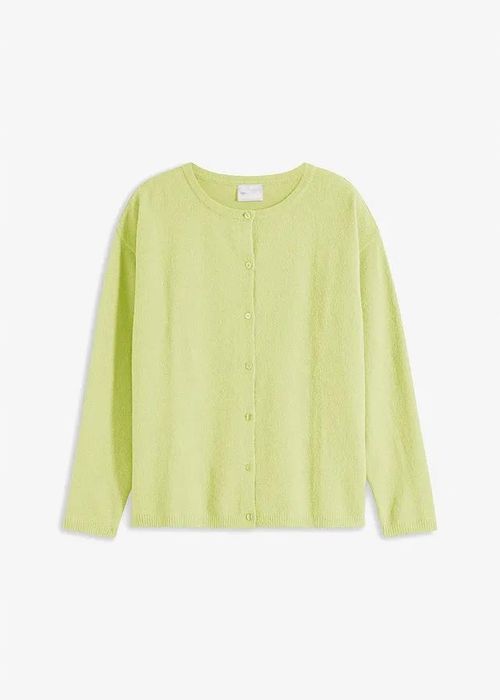 B.P.C sweter limonkowy rozpinany r.40/42