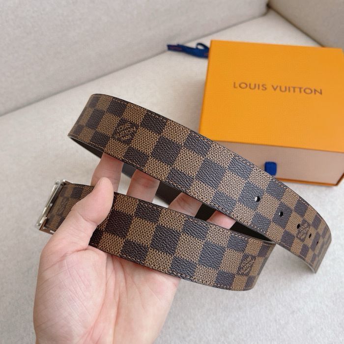 Мужской ремень louis vuitton коричневый чоловічий ремінь луі