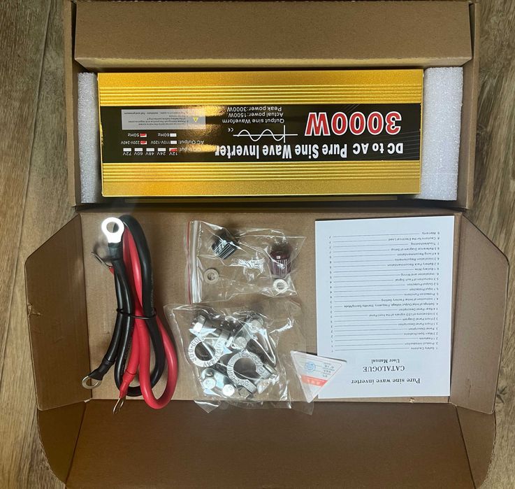 Новий Інвертор 12V/220V 3000W/1500вт чистий синус котла